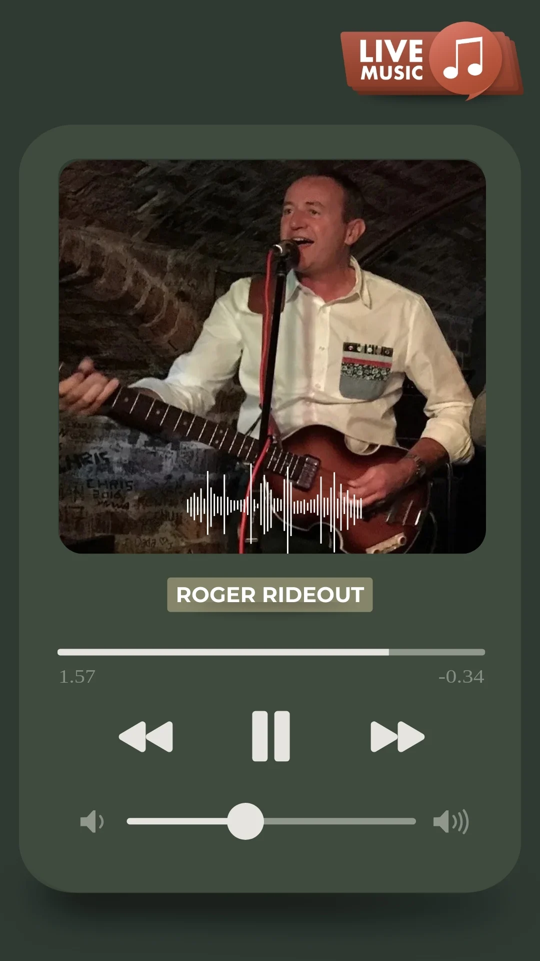 Live Music - Roger Rideout