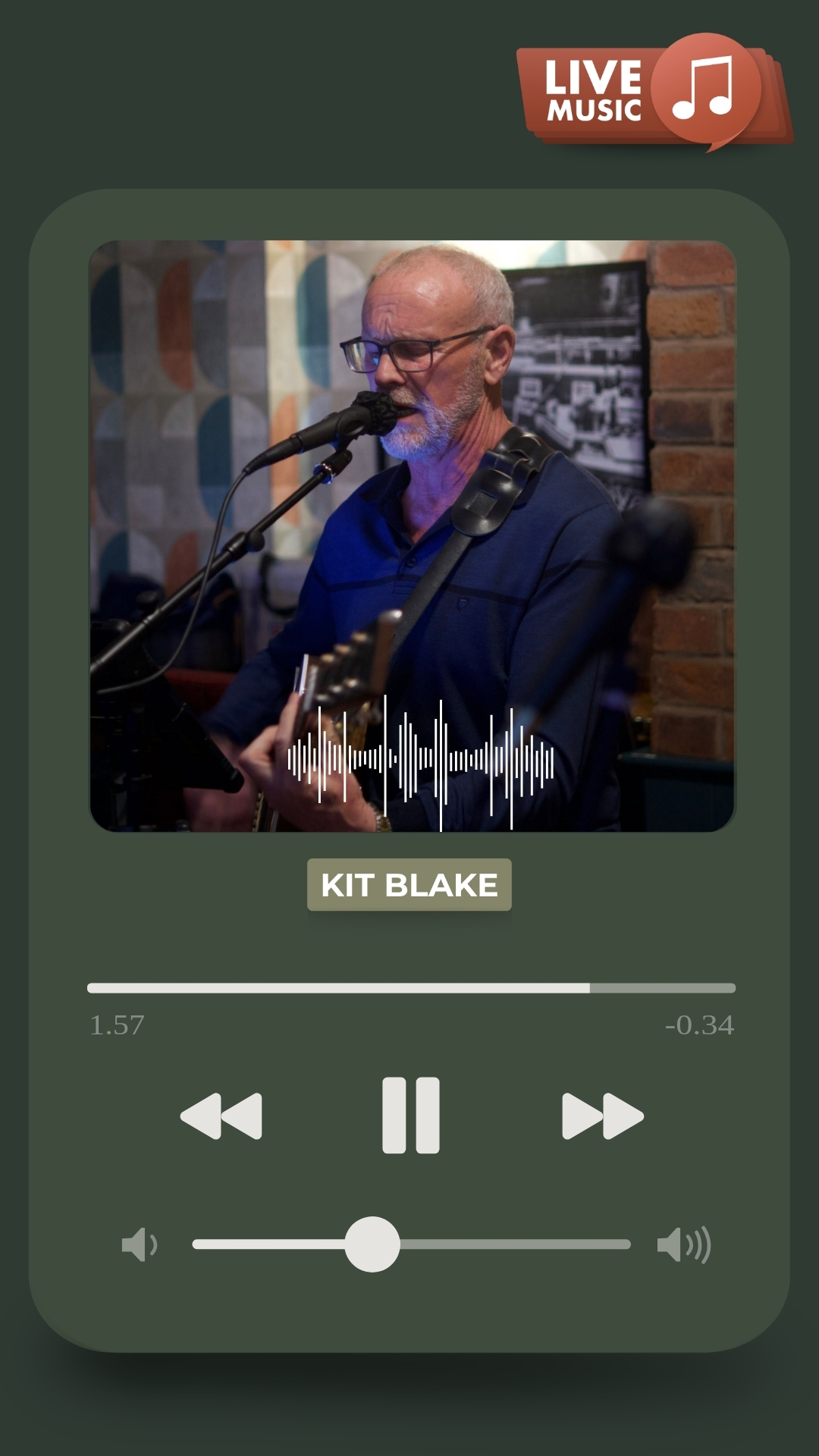 Live Music - Kit Blake Acoustic