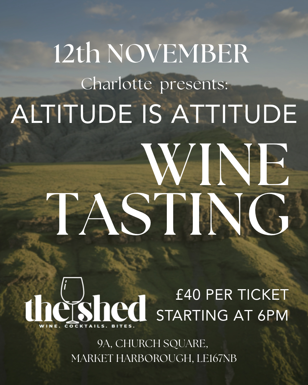 Wine Tasting - ALTITUDE IS ATTITUDE